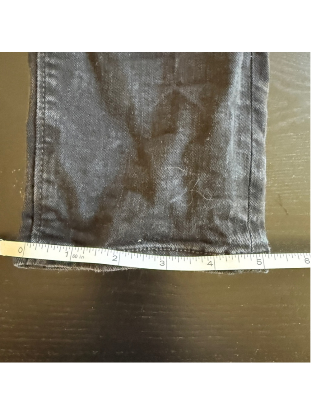 LOFT Black Curvy Skinny Denim Pants Size 32 / 14 - Picture 7 of 9